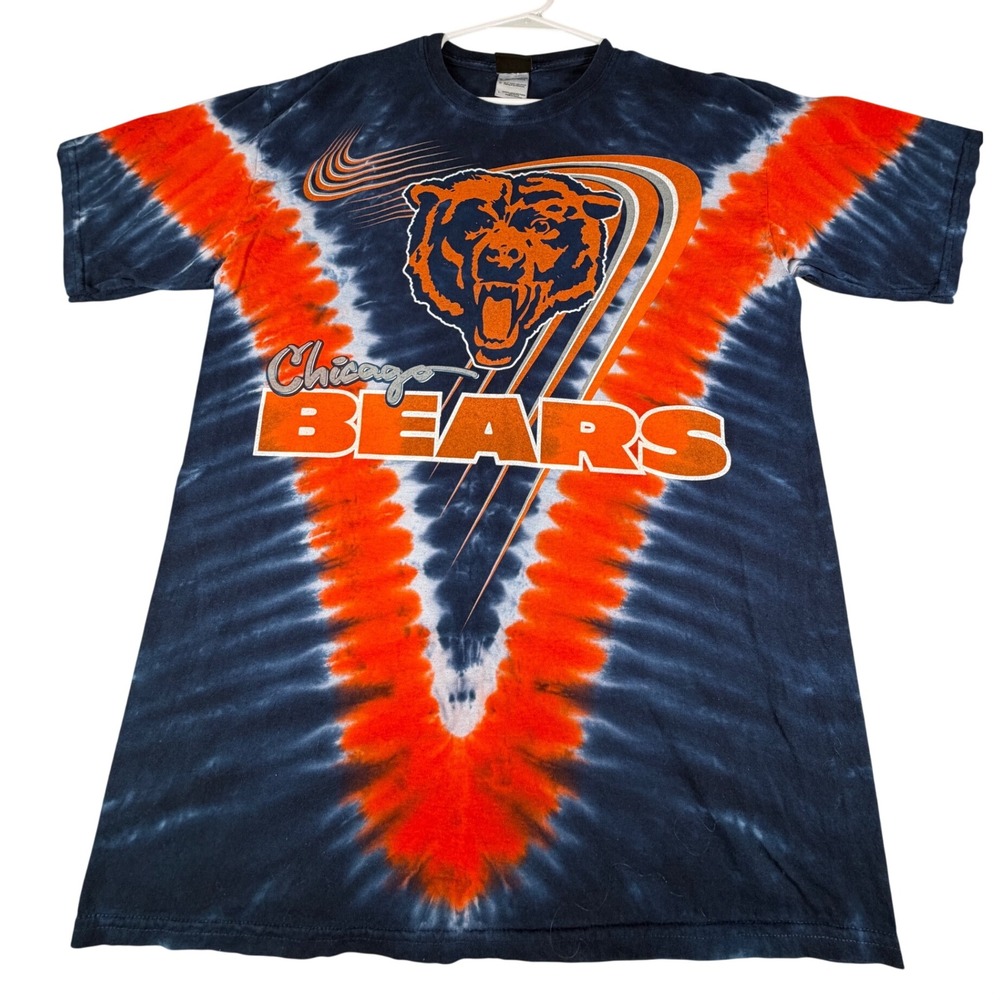 Chicago Bears Tie Dye T-Shirt Mens Large Y2K NFL BRANDED